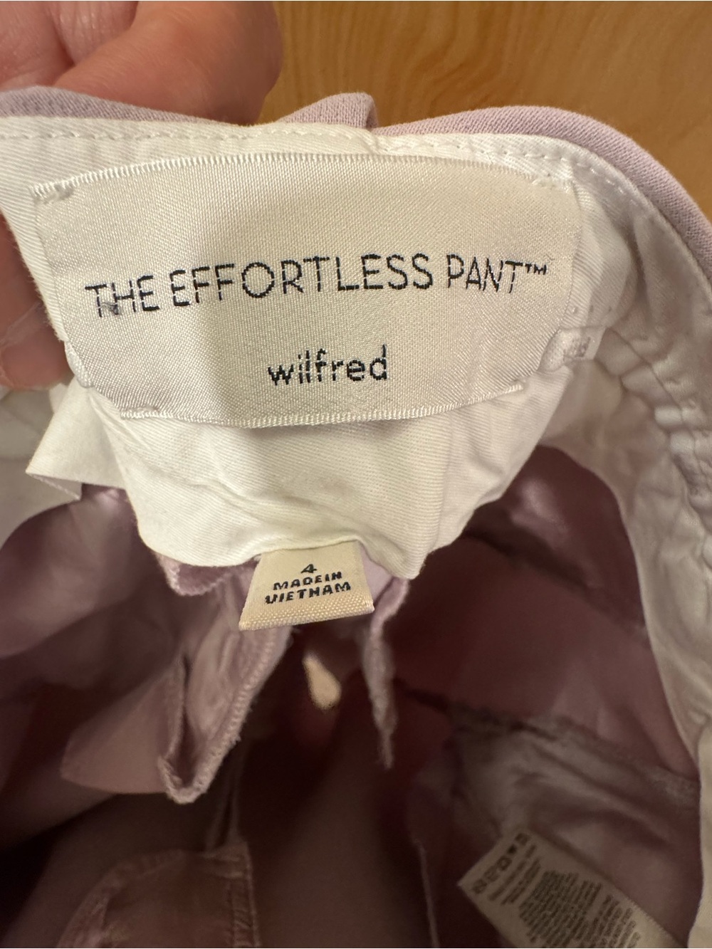 Aritzia Wilfred Effortless Pant Crepette High Rise Wide Leg trouser Size 4 - Picture 3 of 6